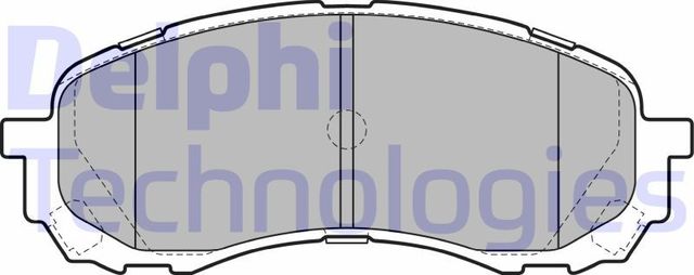 Тормозные колодки Delphi (Low-Metallic). Артикул LP2128