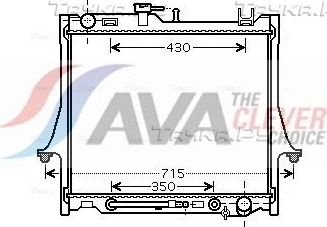 Радиатор охлаждения двигателя AVA ** CLEVER FIT **. Артикул IS2026