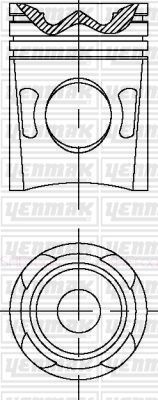 Поршень Yenmak для MAN SÜ 2003-2026. Артикул 31-04667-000