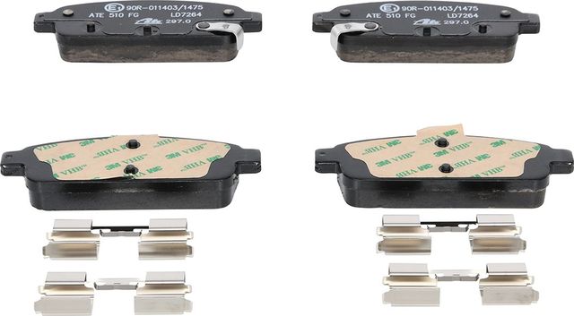 Тормозные колодки ATE Ceramic задние для Vauxhall Zafira C 2013-2018. Артикул 13.0470-7264.2