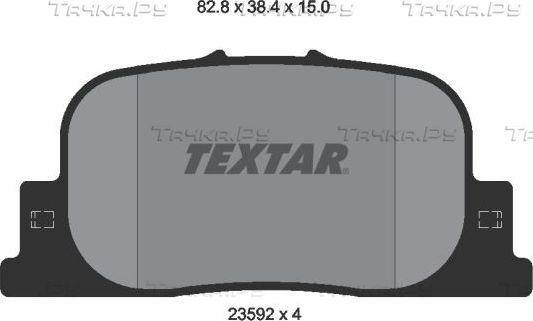 Тормозные колодки Textar. Артикул 2359201