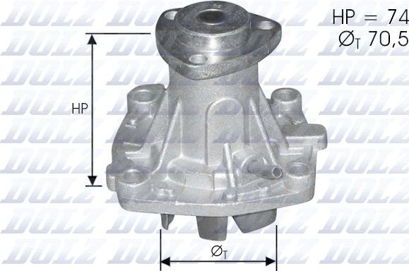 Помпа (водяной насос) Dolz для Chrysler Grand Voyager III 1995-2001. Артикул A330ST