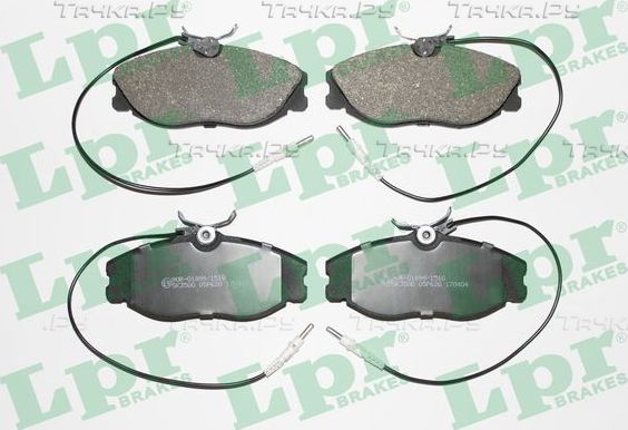 Тормозные колодки LPR передние для Peugeot 406 I 1995-2004. Артикул 05P620