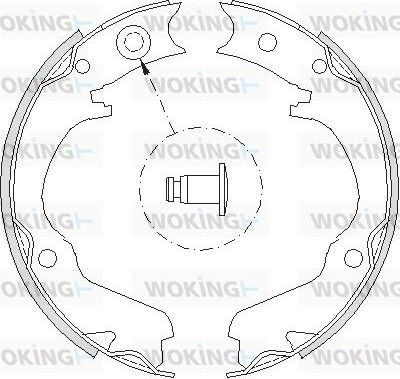 Колодки барабанные Woking. Артикул Z4734.00