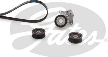 Приводной ремень поликлиновой с роликами (комплект) Gates Micro-V®. Артикул K016PK2075