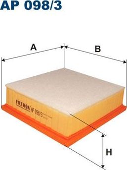 Воздушный фильтр Filtron. Артикул AP 098/3