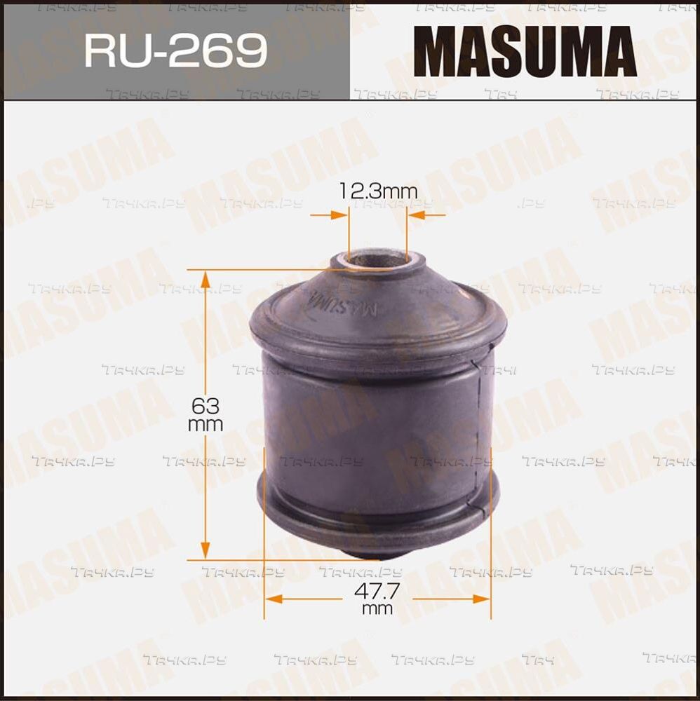 Сайлентблок заднего рычага подвески Masuma правый/левый нижний для Mitsubishi Pajero Mini I 1994-2012. Артикул RU-269