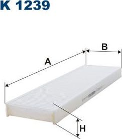 Салонный фильтр Filtron. Артикул K 1239