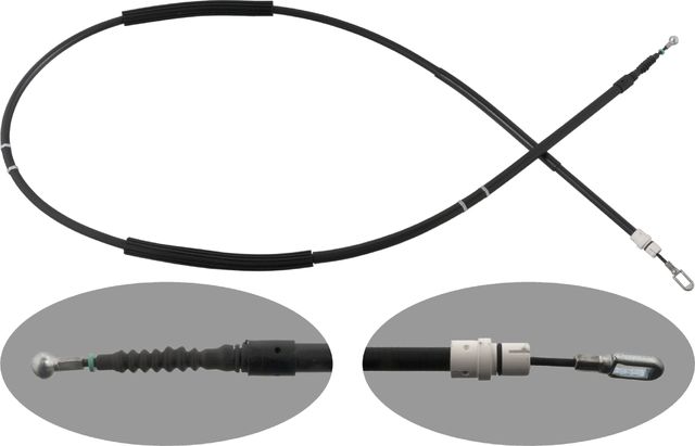 Трос ручника (тросик ручного тормоза) Febi Bilstein задний правый для Audi A4 III (B7) 2004-2009. Артикул 100563