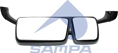 Зеркало боковое (в сборе) Sampa. Артикул 201.224