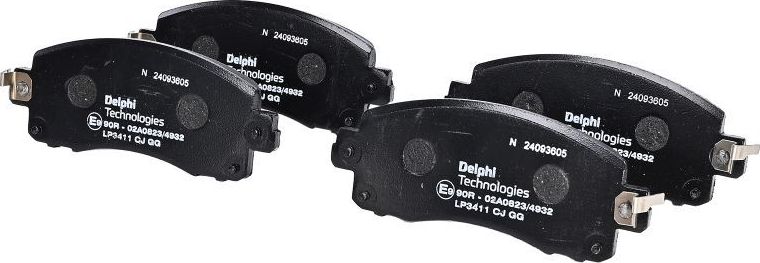 Тормозные колодки Delphi (Low-Metallic). Артикул LP3411