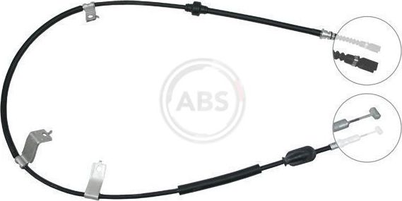 Трос ручника (тросик ручного тормоза) ABS. Артикул K13938