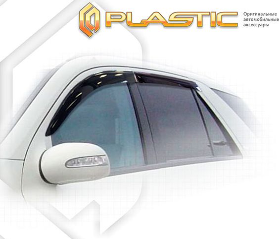 Дефлекторы СА Пластик для окон (Classic полупрозрачный) Mercedes-Benz ML 2008-2011. Артикул 2010030302034