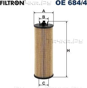 Масляный фильтр Filtron для Chevrolet Aveo II 2011-2015. Артикул OE 684/4