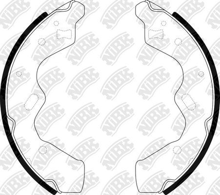 Тормозные колодки NiBK задние для Mazda Demio I (DW) 1996-2003. Артикул FN3388