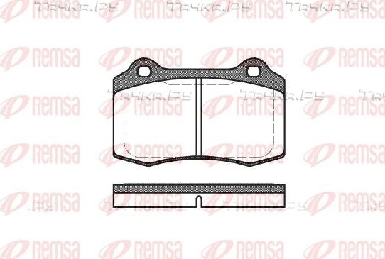 Тормозные колодки Remsa передние для Volvo S60 I 2002-2010. Артикул 0434.30
