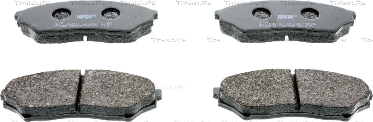 Тормозные колодки Ferodo Premier Eco Friction передние для Mitsubishi Pajero Pinin 1999-2007. Артикул FDB1596