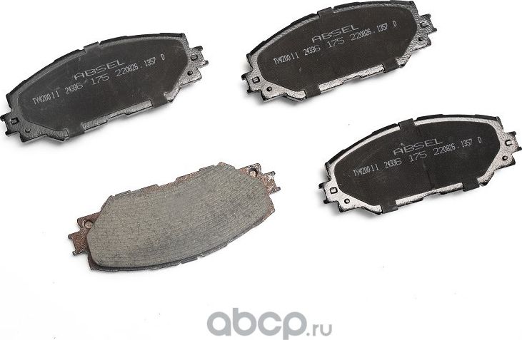 Колодки тормозные передние (Absel). Артикул TY420011