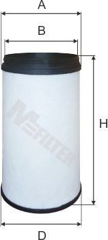 Фильтр воздушный MFilter для Volvo  FH16 2003-2002. Артикул A 8092/1