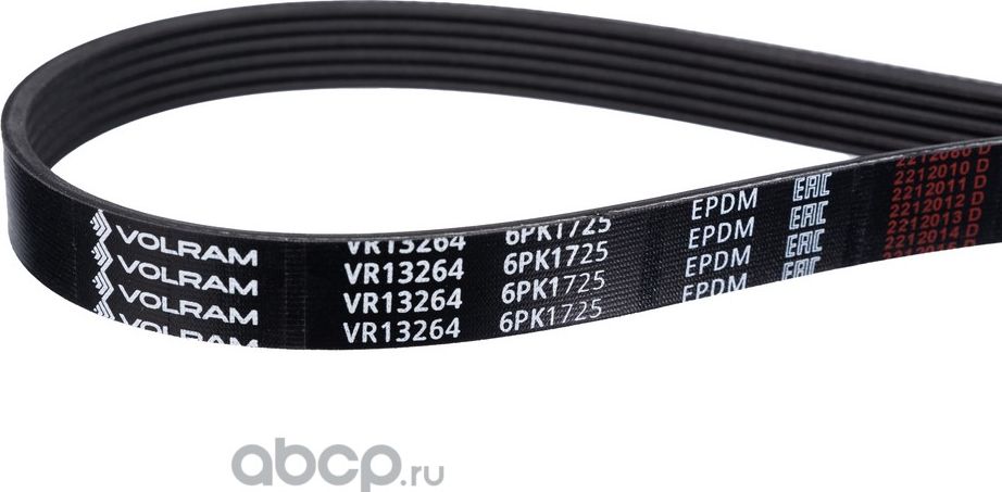 РЕМЕНЬ ПОЛИКЛИНОВОЙ (6PK1725) CHEVROLET, CITRO?N VR13264 (VOLRAM). Артикул VR13264