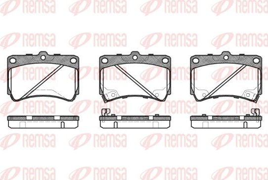 Тормозные колодки Remsa. Артикул 0212.42