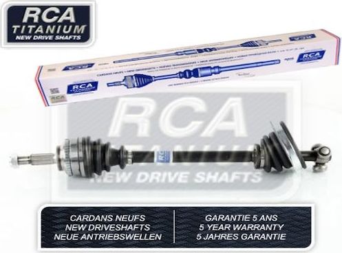 Полуось (привод в сборе, приводной вал) RCA FRANCE NEW DRIVESHAFT передняя левая для Nissan Kubistar X76 2003-2026. Артикул R369AN