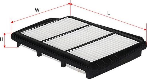 Воздушный фильтр Sakura для Chevrolet Lacetti 2003-2013. Артикул A-8903