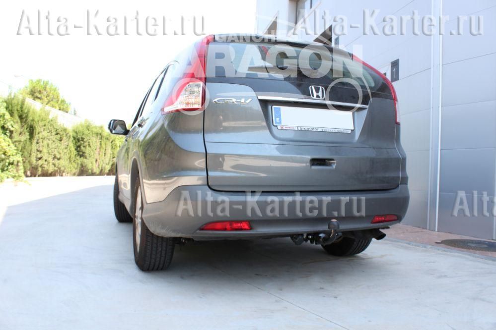 Фаркоп Aragon (быстросъемный крюк, горизонтальное крепление) для Honda CR-V IV 2012-2018. Артикул E2401DS