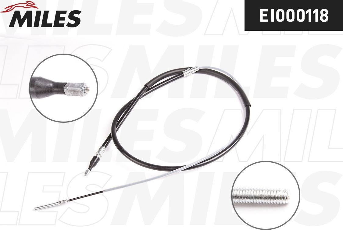 Трос ручника (тросик ручного тормоза) Miles. Артикул EI000118