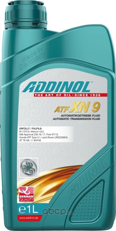 ADDINOL ATF XN 9. Артикул 4014766075031