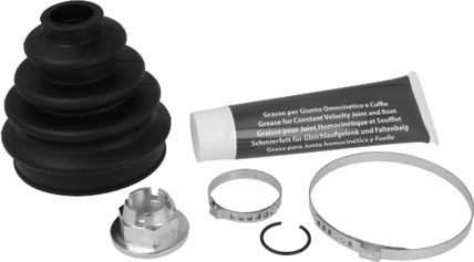 Пыльник шруса (комплект) Metelli (резина). Артикул 13-0580