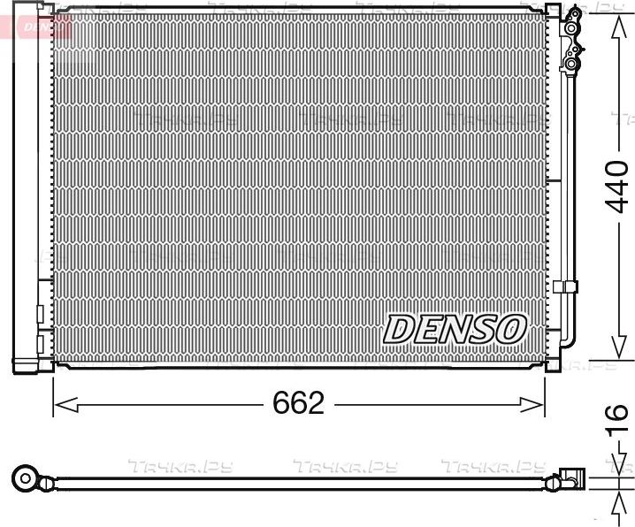 Радиатор кондиционера (конденсатор) Denso. Артикул DCN05032