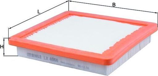 Воздушный фильтр Mahle для Nissan Note II 2013-2026. Артикул LX 4066