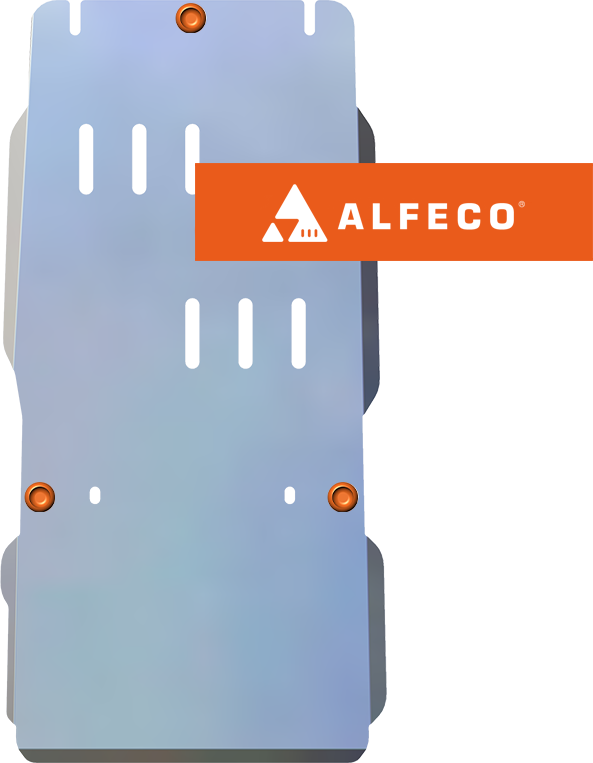 Защита алюминиевая Alfeco для КПП и раздатки Audi Q7 I Offroad 2006-2009. Артикул ALF.30.08al