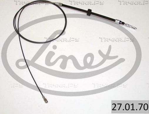 Трос ручника (тросик ручного тормоза) Linex. Артикул 27.01.70
