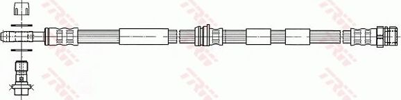 Тормозной шланг TRW. Артикул PHD938
