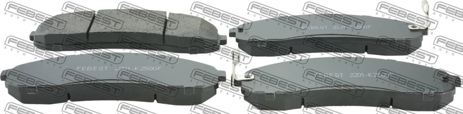 Тормозные колодки Febest. Артикул 2201-K2500F