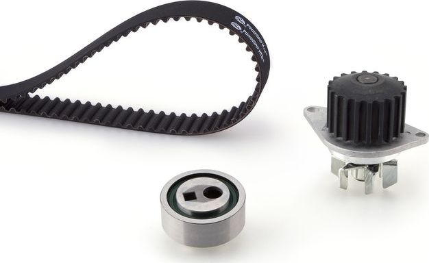 Помпа (водяной насос) с комплектом ремня ГРМ Gates PowerGrip® для Peugeot 205 1987-1998. Артикул KP15175XS-1