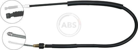 Трос ручника (тросик ручного тормоза) ABS задний правый для Toyota Previa I (XR10, XR20) 1990-2000. Артикул K12978