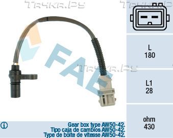 Датчик положения коленвала FAE. Артикул 79125