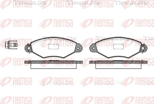 Тормозные колодки Remsa передние для Renault Kangoo I 1997-2010. Артикул 0643.00