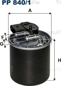 Топливный фильтр Filtron. Артикул PP 840/1
