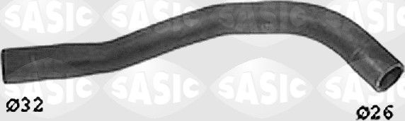 Патрубок радиатора (системы охлаждения) Sasic правый верхний для Ford KA I 1996-2008. Артикул SWH6657