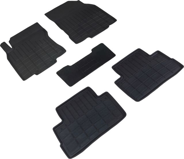 Коврики резиновые Seintex со стандартным бортиком для салона Nissan Qashqai II Российская сборка 2015-2026. Артикул 89312