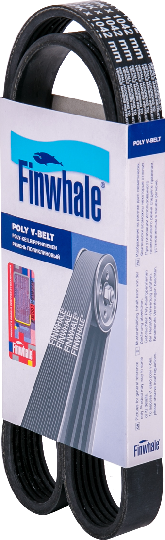 Приводной ремень поликлиновой Finwhale. Артикул BP6PK1042E