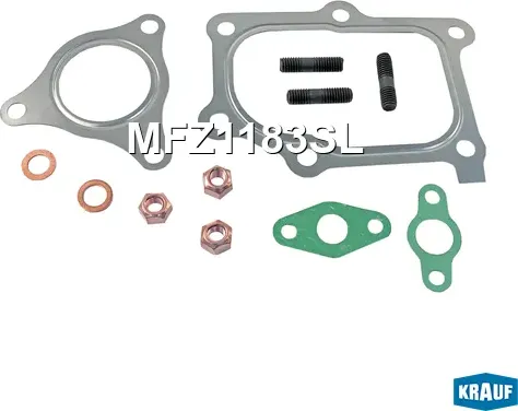 Комплект прокладок турбокомпрессора Krauf. Артикул MFZ1183SL