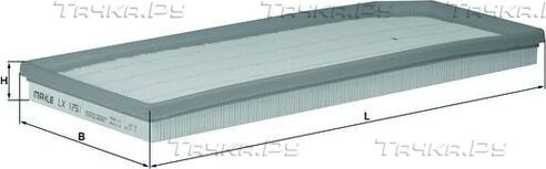 Воздушный фильтр Mahle для Volkswagen Golf V 2006-2008. Артикул LX 1751