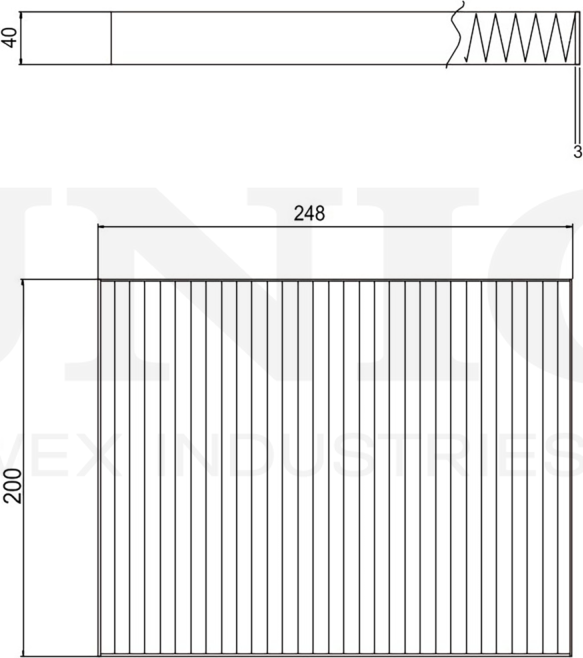 Фильтр салона (Unio). Артикул FLT-40010
