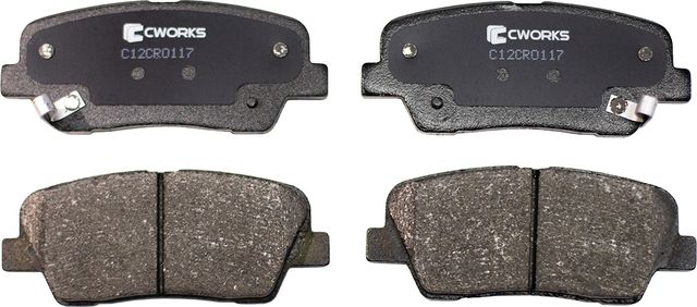 Колодки тормозные задние (Low Metallic) (Cworks). Артикул C12CR0117