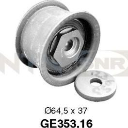 Направляющий (ведущий) ролик ремня ГРМ NTN / SNR. Артикул GE353.16